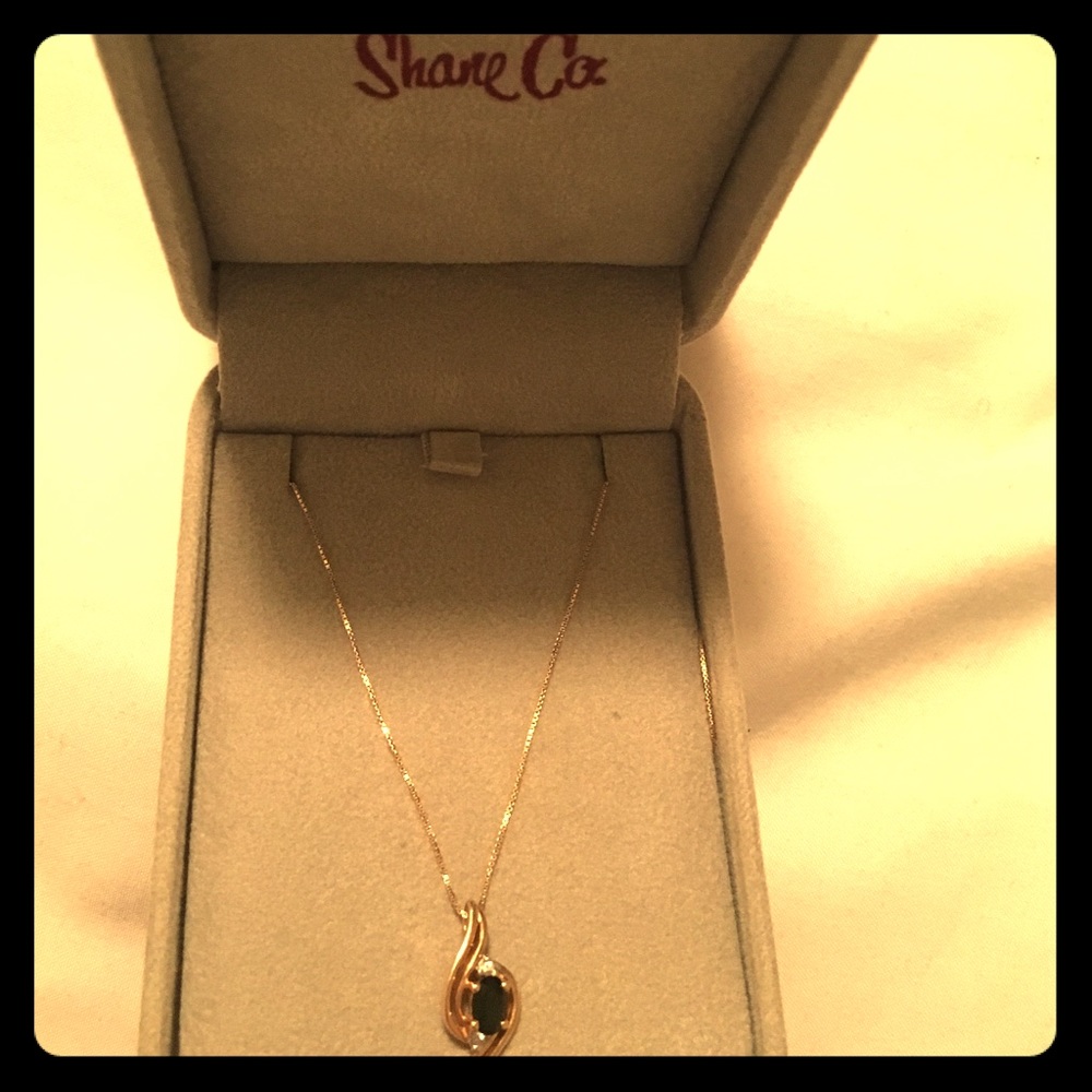 Genuine green tourmaline pendant
